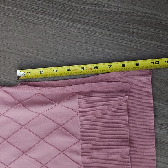 Cable & Gauge long sleeve top sweater Pink s/p - Picture 12 of 12